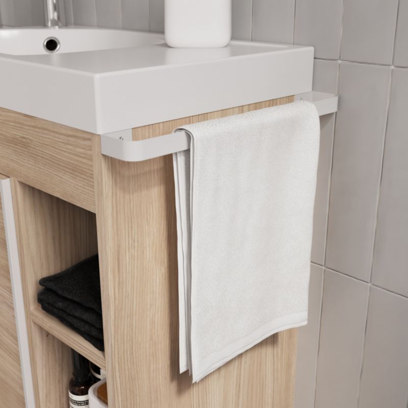 GoodHome Maza fritstående underskab til vask 60 x 36 cm i egetræ