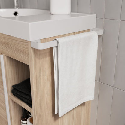 GoodHome Maza fritstående underskab til vask 60 x 36 cm i egetræ
