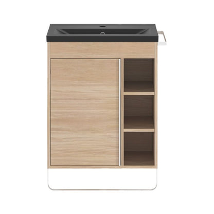 GoodHome Maza fritstående underskab til vask 60 x 36 cm i egetræ