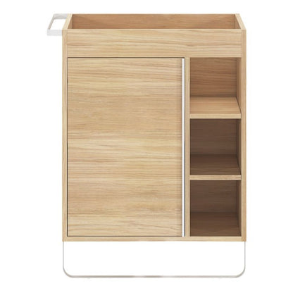 GoodHome Maza fritstående underskab til vask 60 x 36 cm i egetræ