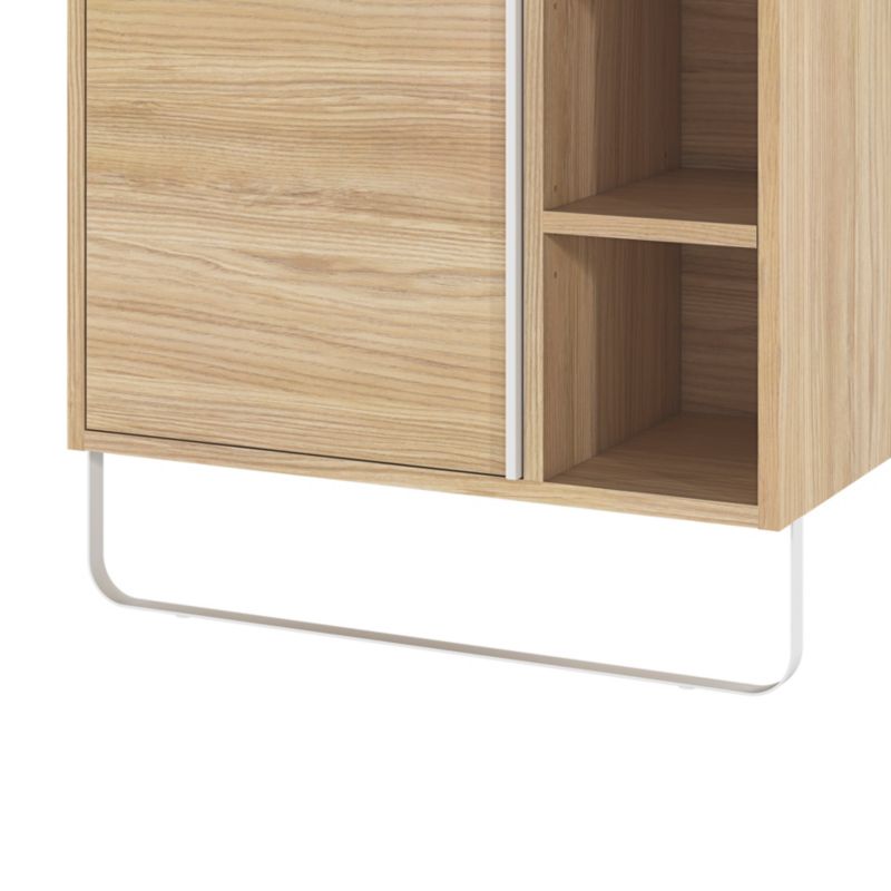 GoodHome Maza fritstående underskab til vask 60 x 36 cm i egetræ
