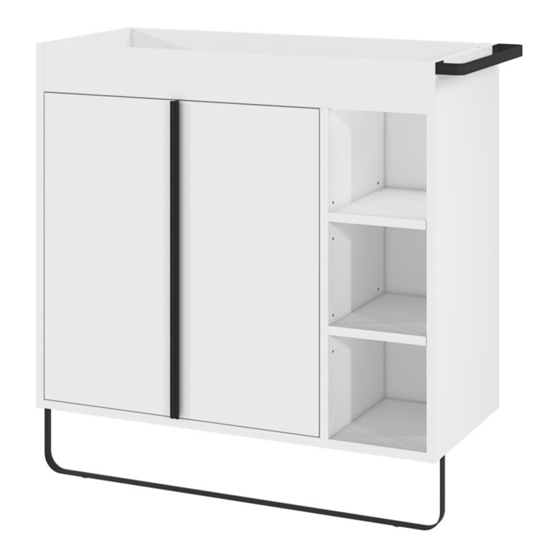 Stående vaskeskab GoodHome Maza 80 x 36 cm hvid
