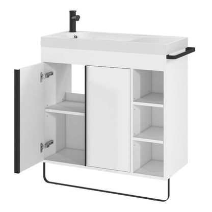 Stående vaskeskab GoodHome Maza 80 x 36 cm hvid