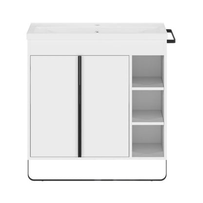 Stående vaskeskab GoodHome Maza 80 x 36 cm hvid