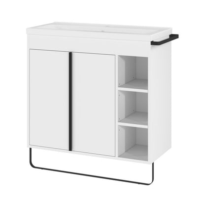 Stående vaskeskab GoodHome Maza 80 x 36 cm hvid