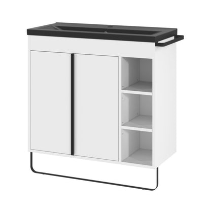 Stående vaskeskab GoodHome Maza 80 x 36 cm hvid