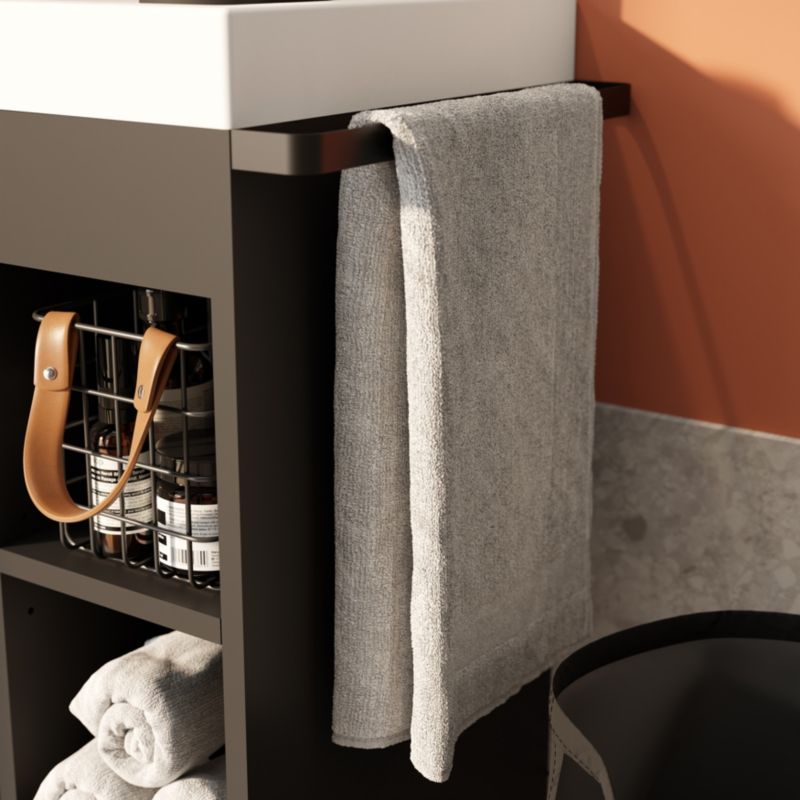 Stående skab til vask GoodHome Maza 80 x 36 cm mat-sort