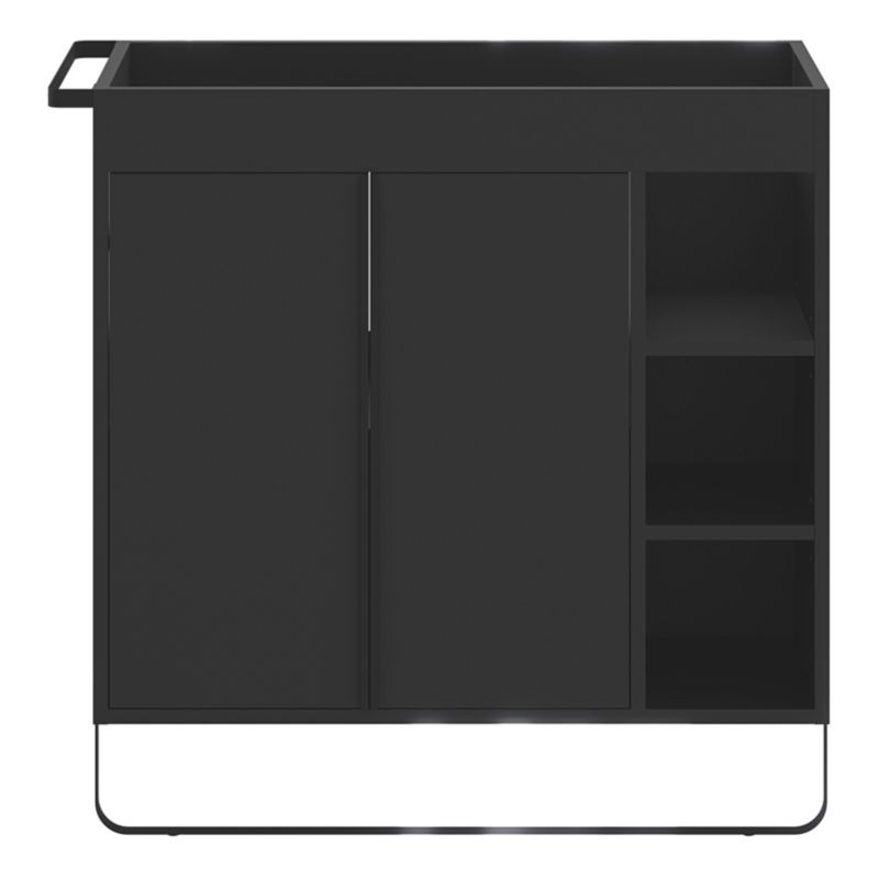 Stående skab til vask GoodHome Maza 80 x 36 cm mat-sort