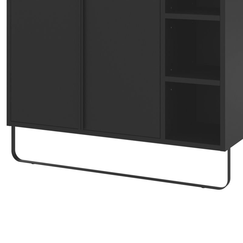 Stående skab til vask GoodHome Maza 80 x 36 cm mat-sort