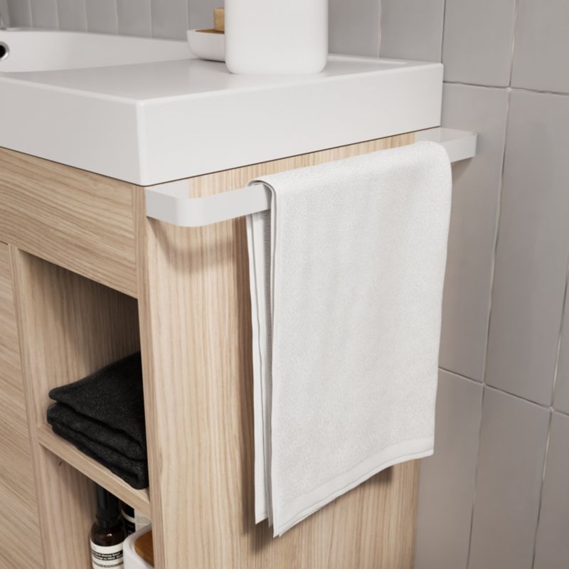 GoodHome Maza fritstående vaskeskab 80 x 36 cm i egetræslook