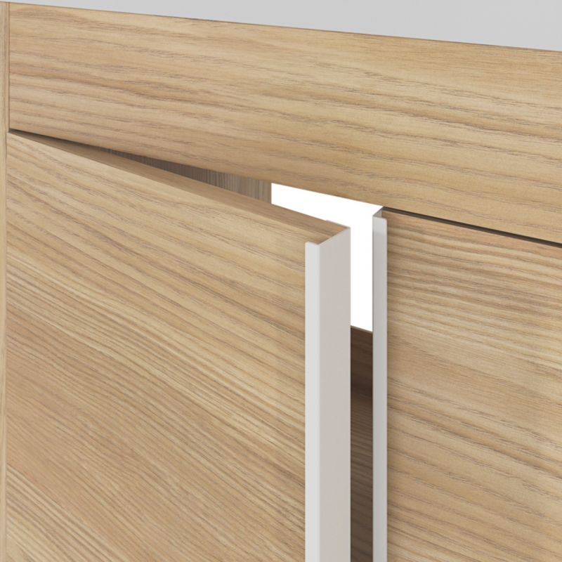 GoodHome Maza fritstående vaskeskab 80 x 36 cm i egetræslook