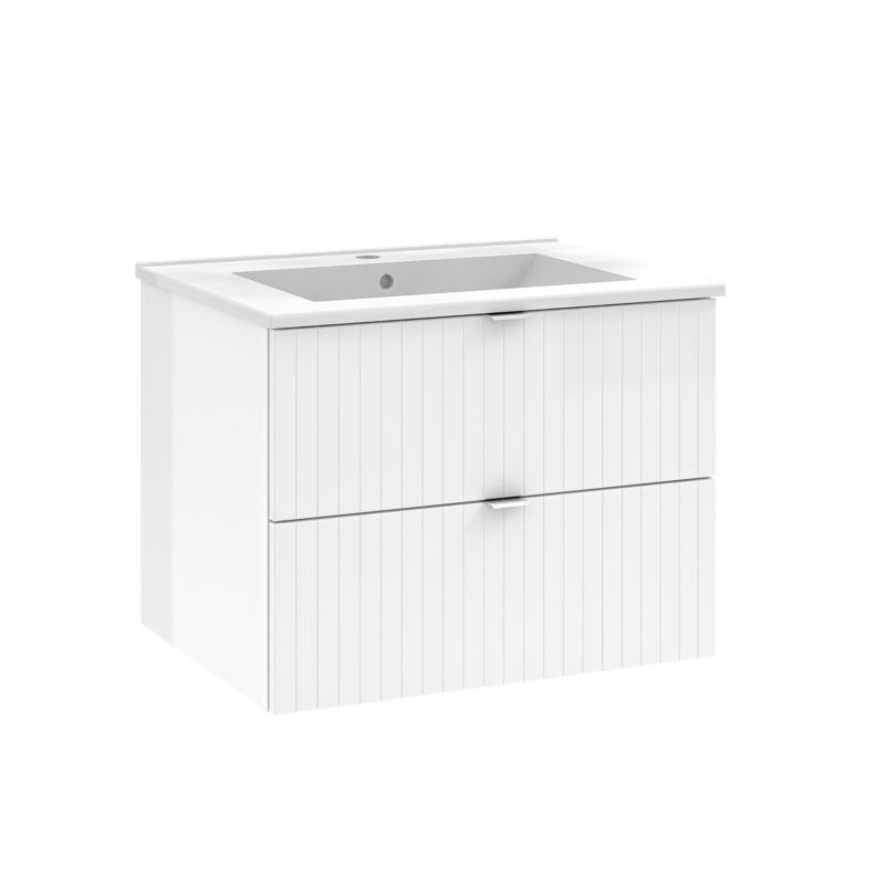 Vaskeskab Listrado 60 cm Hvid