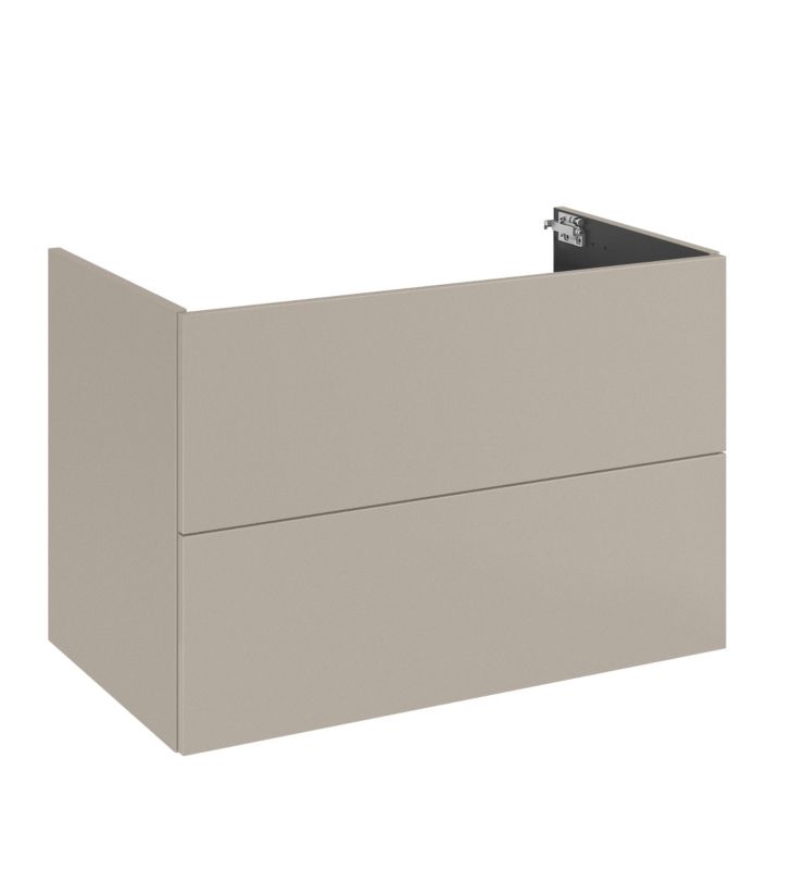 Roca Style vægmonteret vaskeskab 80 cm i fume