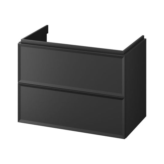 Vægmonteret underskab Cersanit Mille 80 cm mat sort