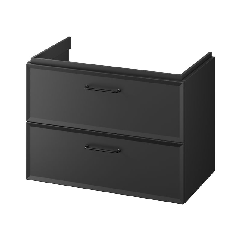 Vægmonteret underskab Cersanit Mille 80 cm mat sort