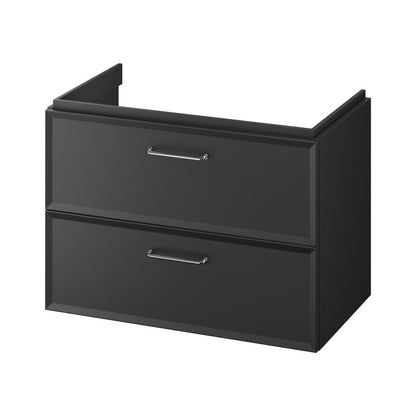 Vægmonteret underskab Cersanit Mille 80 cm mat sort