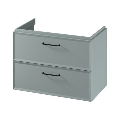 Vægmonteret underskab Cersanit Mille 80 cm i mat‑grøn finish