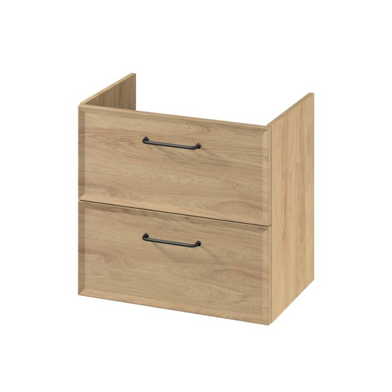 Væghængt Underskab 60 cm Eg Mat 2 Skuffer Soft Close 5901771214472
