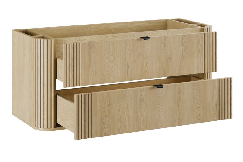 Underskab Ovalia Cremona Eg 120 cm 2 Skuffer Blød Lukning