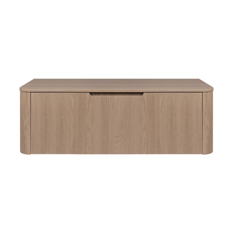 Hængende Underskab 120 cm Egetræ Riflet Front 1 stk.