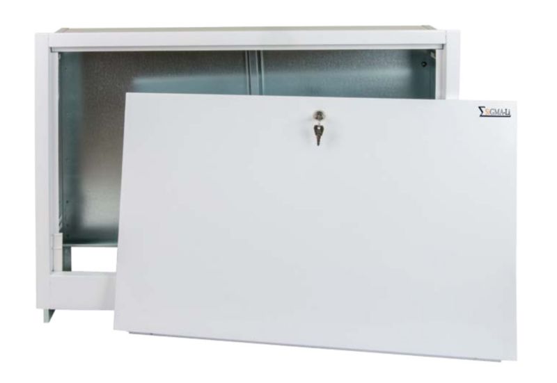 Indbygningsskab SZPM-5 83x57,5x12 cm til 12 Kredse