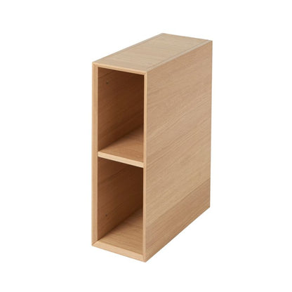 GoodHome Avela væghængt skab 20 cm med 2 hylder i træ