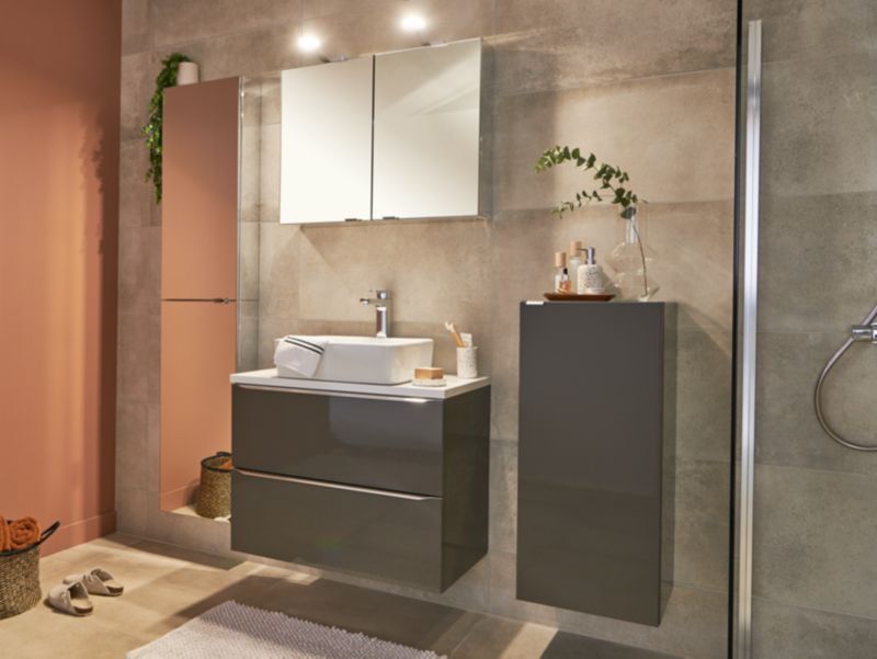 Hængeskab Imandra 40 x 90 x 15 cm Antracit