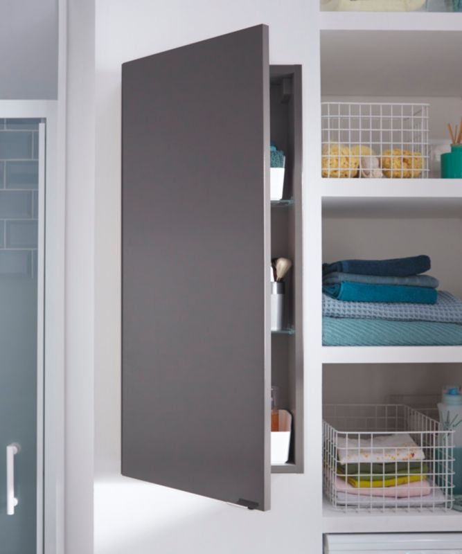 GoodHome Imandra vægskab 40 x 90 x 15 cm antracit