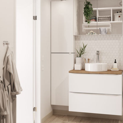 GoodHome Imandra væghængt skab 40 x 90 x 15 cm hvid