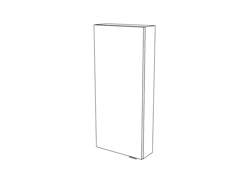 GoodHome Imandra væghængt skab 40 x 90 x 15 cm hvid