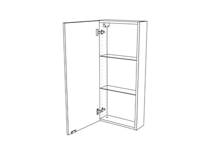 Væghængt Skab Imandra 40x90x15 cm Hvid