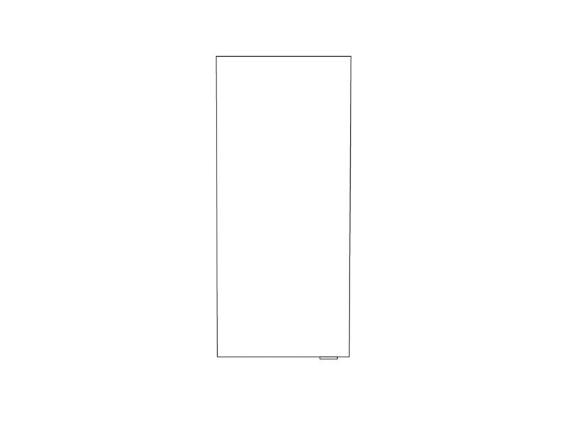 Væghængt Skab Imandra 40x90x15 cm Hvid