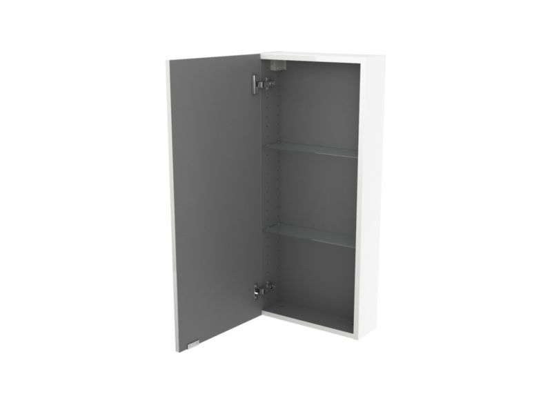 GoodHome Imandra væghængt skab 40 x 90 x 15 cm hvid