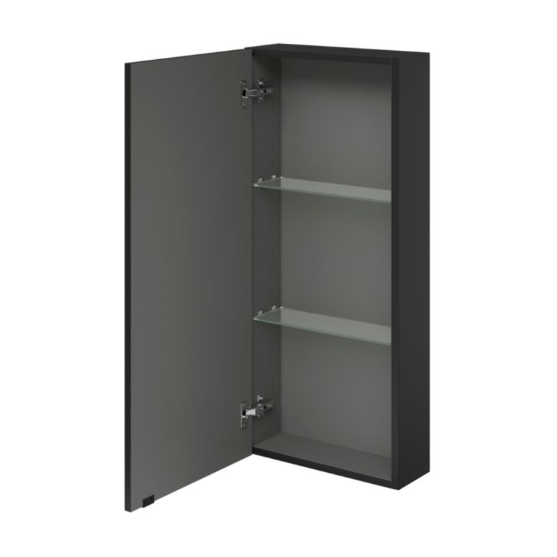 GoodHome Imandra væghængt skab 40 x 90 x 15 cm mat sort
