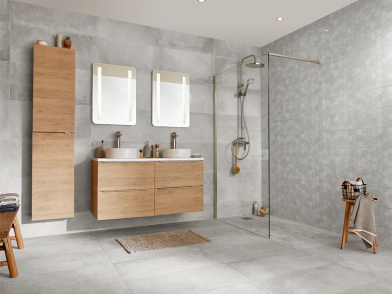 Væghængt skab GoodHome Imandra 40 x 90 x 15 cm egetræ
