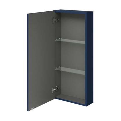 Vægskab 40 x 90 x 15 cm Mat Mørkeblå med Stille Lukning
