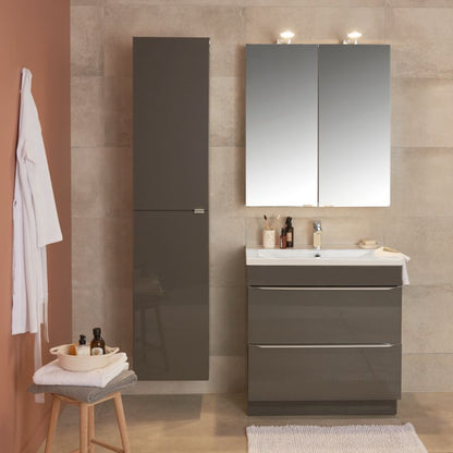 GoodHome Imandra væghængt skab 40 x 90 x 36 cm antracit