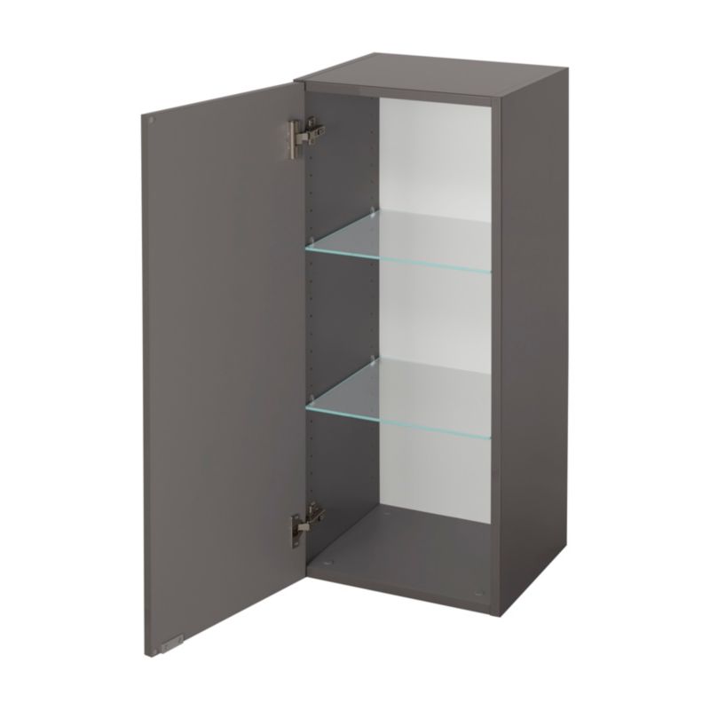 GoodHome Imandra væghængt skab 40 x 90 x 36 cm antracit
