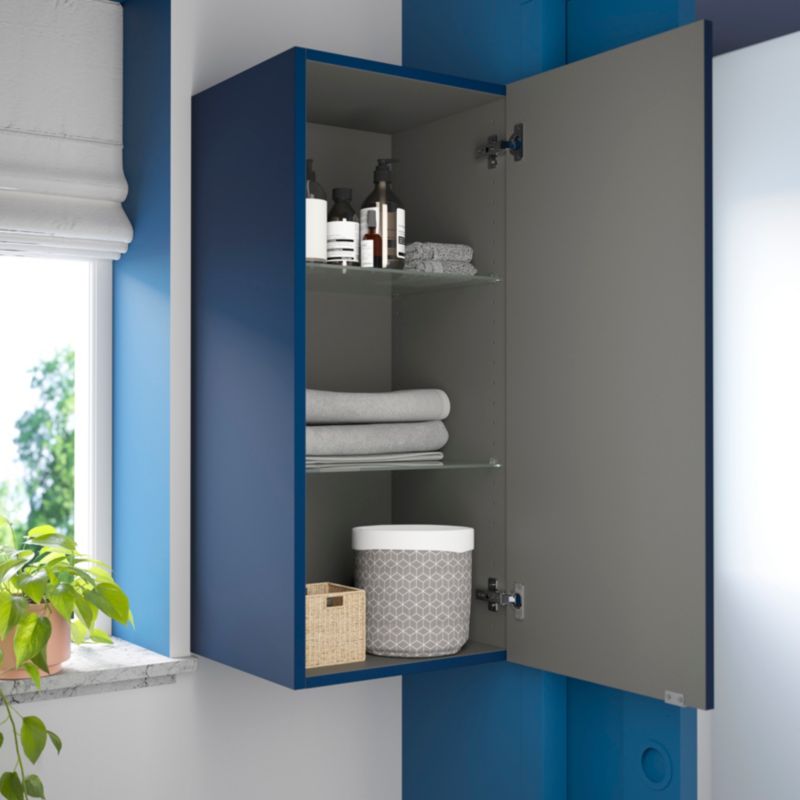 Væghængt Skab Imandra 40x90x36 cm Mørkeblå Mat | 5059340393452
