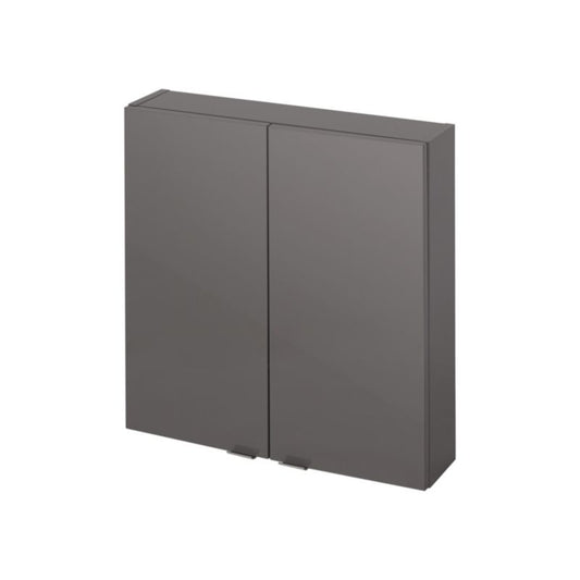GoodHome Imandra væghængt skab 60 x 60 x 15 cm antracit