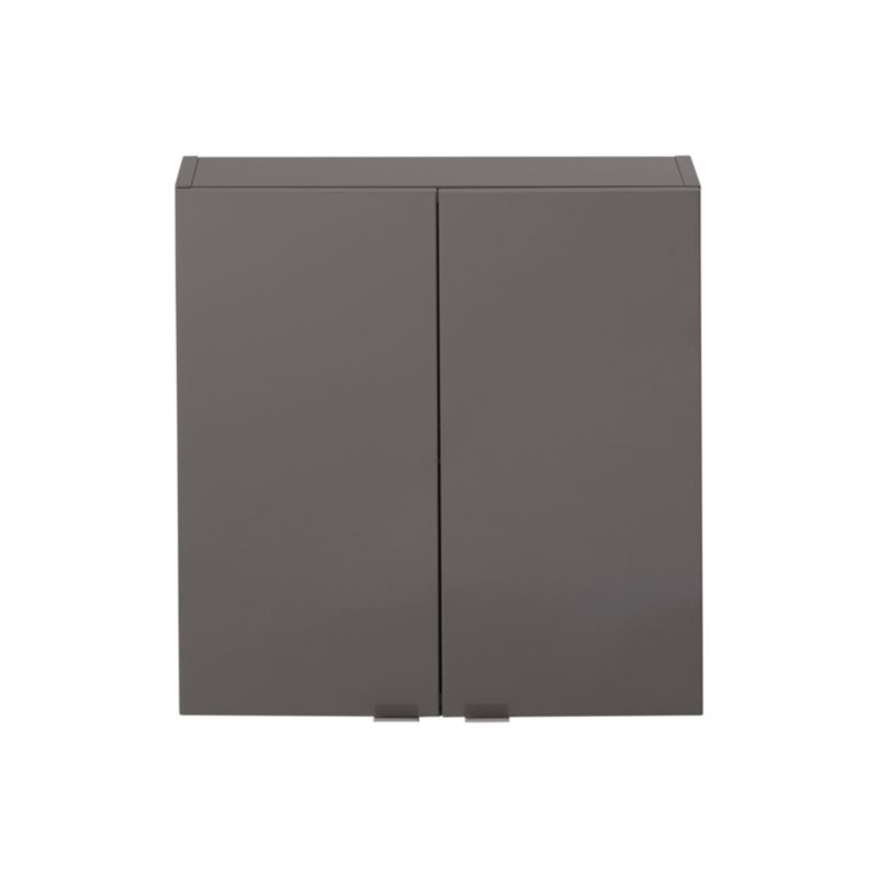 Væghængt Badeværelsesskab 60x60x15 cm Varm Grå