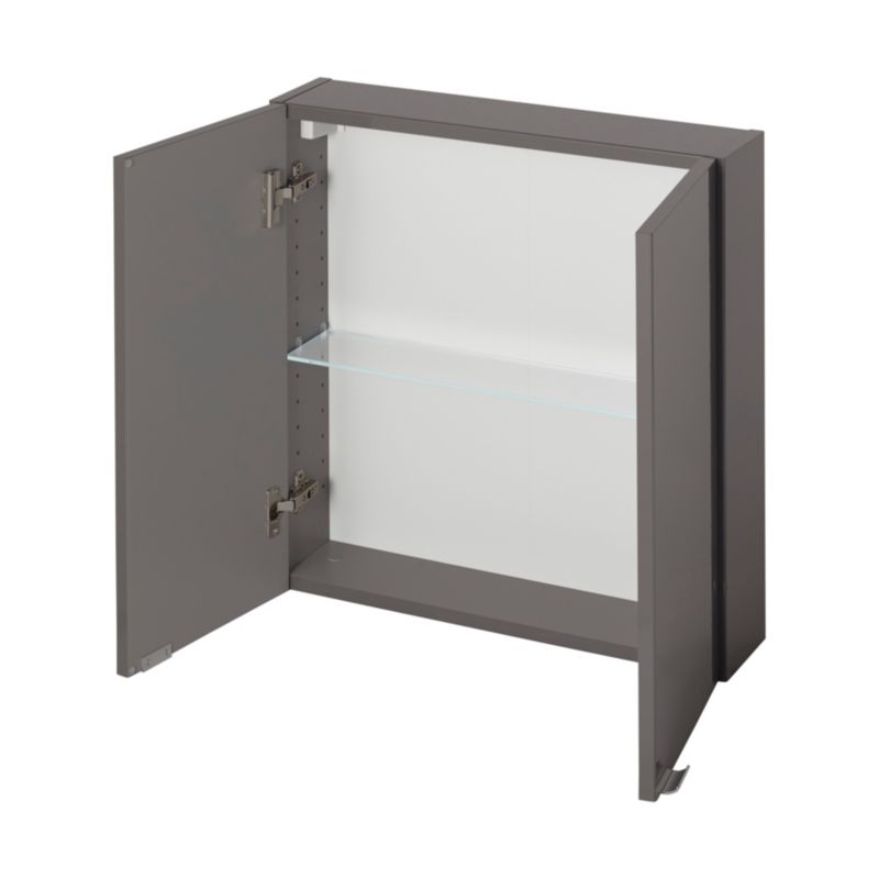 GoodHome Imandra væghængt skab 60 x 60 x 15 cm antracit