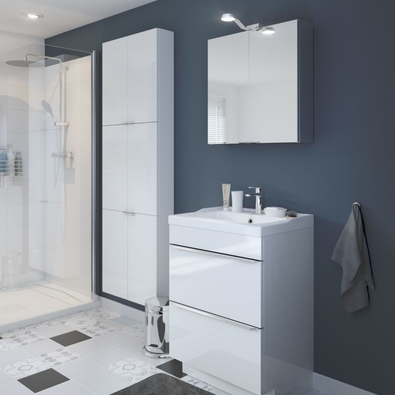 Væghængt skab GoodHome Imandra 60 x 60 x 15 cm hvid