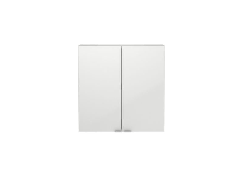 Vægskab 60x60x15 cm Hvid med Stille Lukning