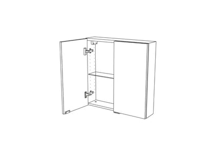 Væghængt skab GoodHome Imandra 60 x 60 x 15 cm hvid