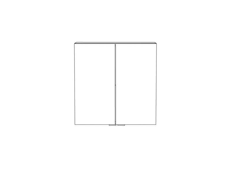 Væghængt skab GoodHome Imandra 60 x 60 x 15 cm hvid