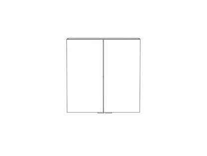 Væghængt skab GoodHome Imandra 60 x 60 x 15 cm hvid