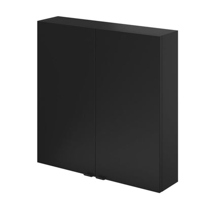 GoodHome Imandra væghængt skab 60 x 60 x 15 cm mat sort