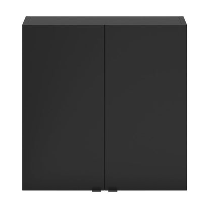 GoodHome Imandra væghængt skab 60 x 60 x 15 cm mat sort