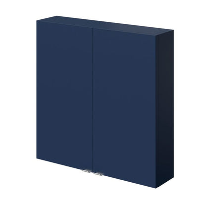 Vægskab 60 x 60 x 15 cm Marineblå Mat med Støddæmper
